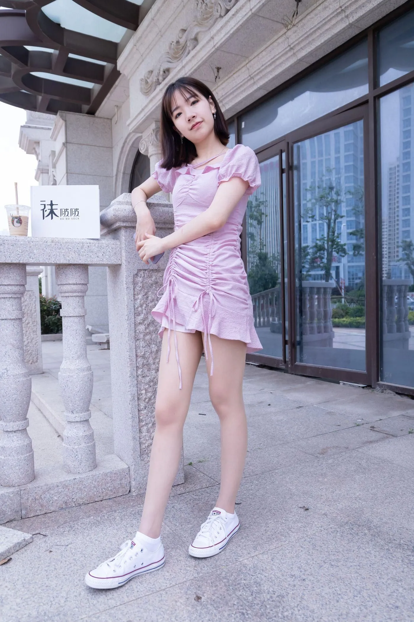 [BoBoSocks袜啵啵]NO.001 小甜豆-帆布鞋、白棉袜、肉丝 [138P]插图6